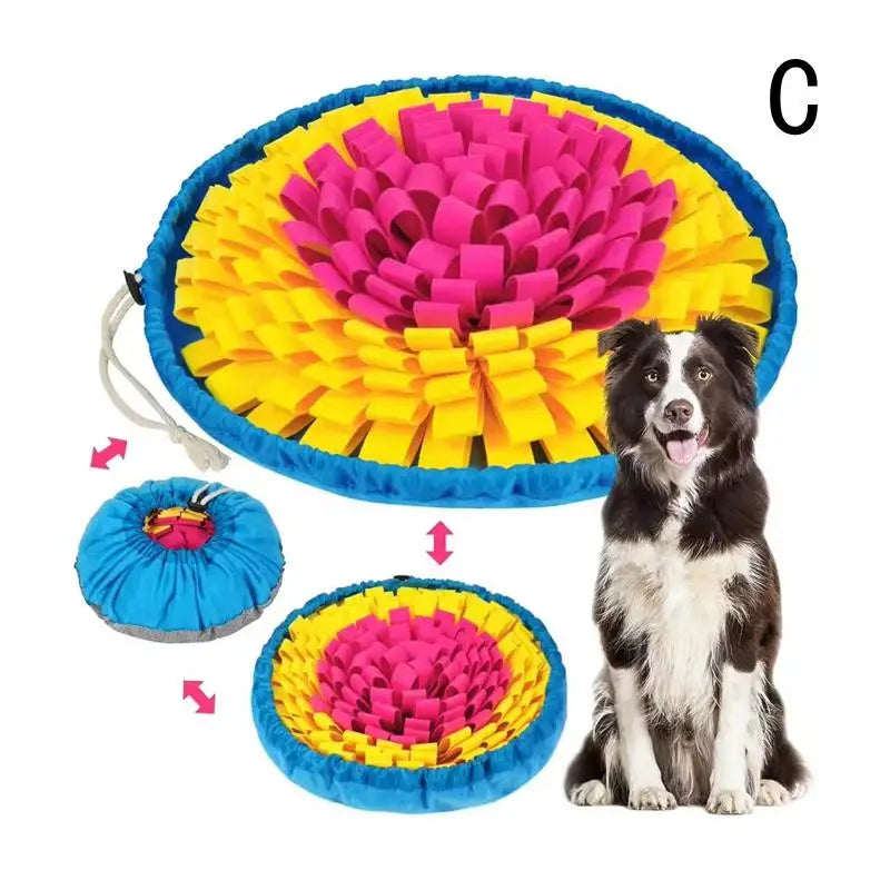 Tapis de fouille NewPet pour chiens, jeu d'alimentation interactif anti-ennui, encourage les instincts de recherche de nourriture naturels pour chats et chiens, utilisable en voyage dans les gamelles