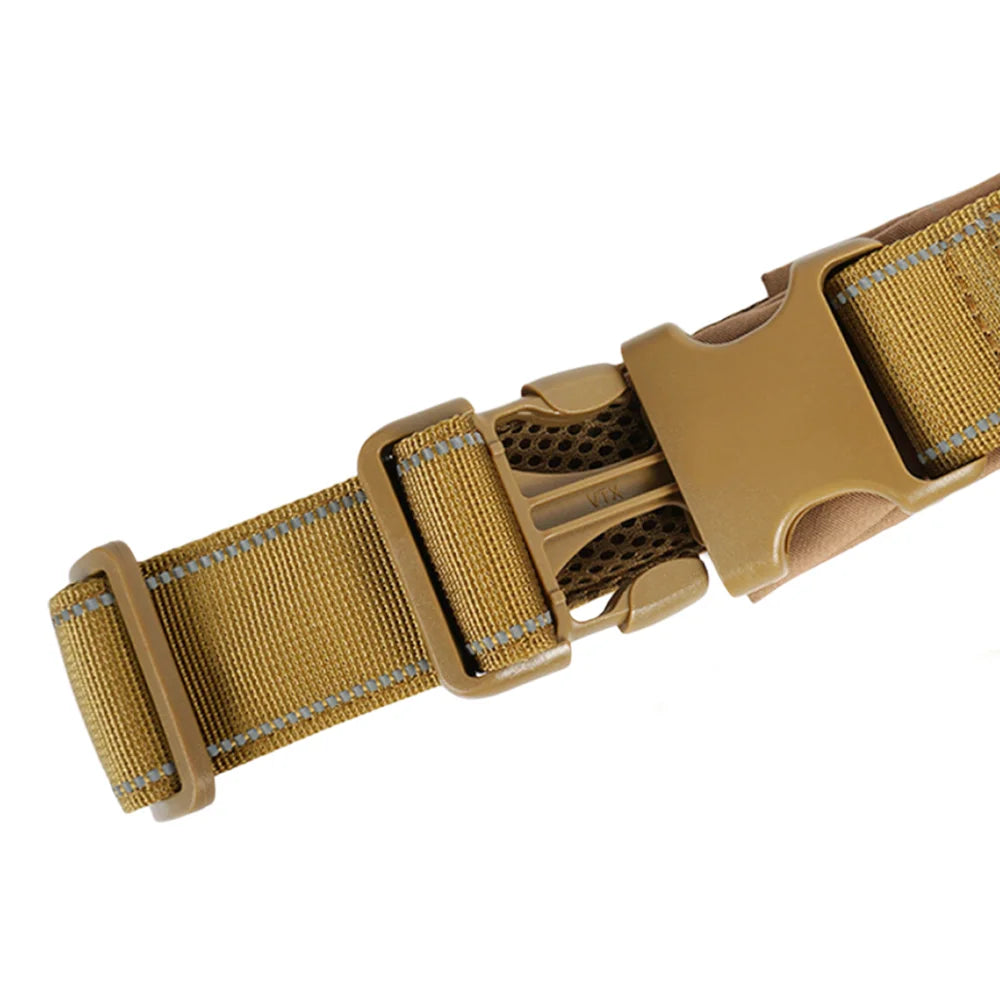 Harnais tactique anti-traction pour chien en nylon 1000D ajustable pour grands chiens, gilet d'entraînement extérieur avec poignée et éléments réfléchissants