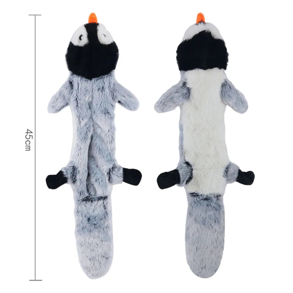 Jouet pour chien amusant en peluche sans rembourrage, avec couineur, imitant un animal. Peluche résistante et sans rembourrage, jouet à mâcher pour chien, jouet à froisser pour animaux de compagnie.