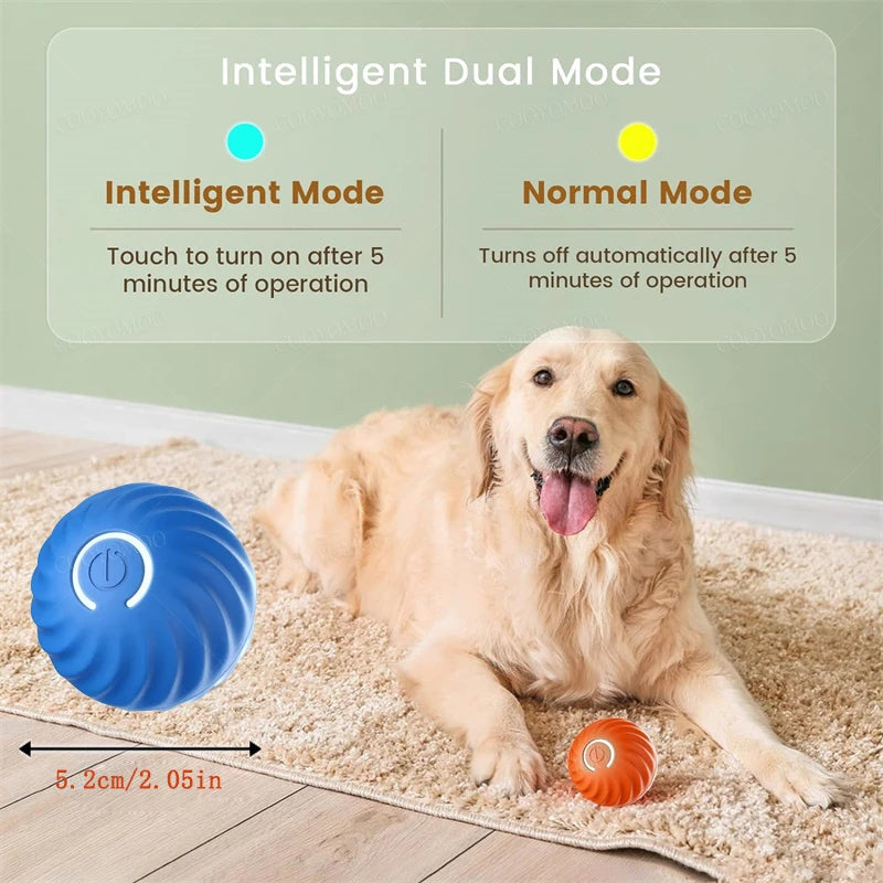 Balle Intelligente pour Chien – Jouet Interactif Anti-Ennui Rechargeable USB 🐶