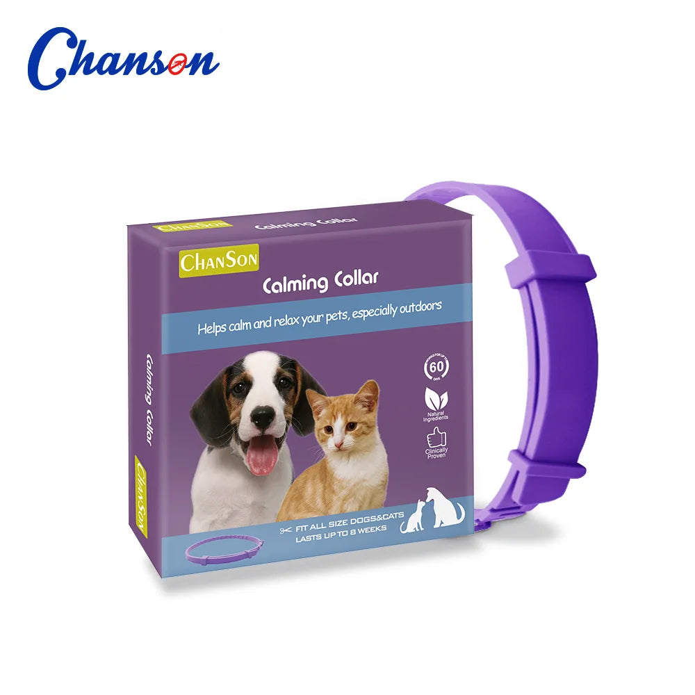 StopStress™ – Collier Apaisant Anti-Anxiété pour Chien & Chat (Effet Naturel Rapide)