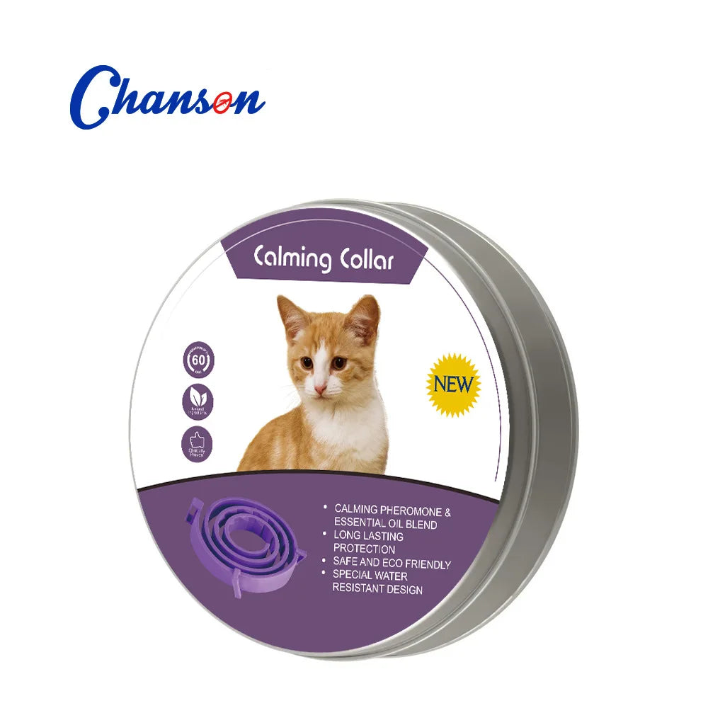 StopStress™ – Collier Apaisant Anti-Anxiété pour Chien & Chat (Effet Naturel Rapide)