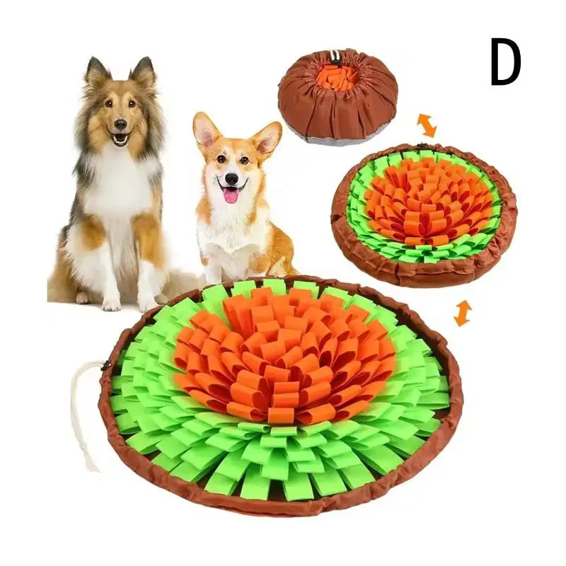 Tapis de fouille NewPet pour chiens, jeu d'alimentation interactif anti-ennui, encourage les instincts de recherche de nourriture naturels pour chats et chiens, utilisable en voyage dans les gamelles