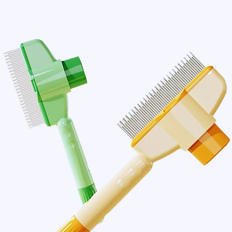 Chien peigne Éliminateur de poils d'animaux 1 Button Chiens brosse autonettoyants peigne pour chien peigne brosse pour animaux de compagnie chien et chat