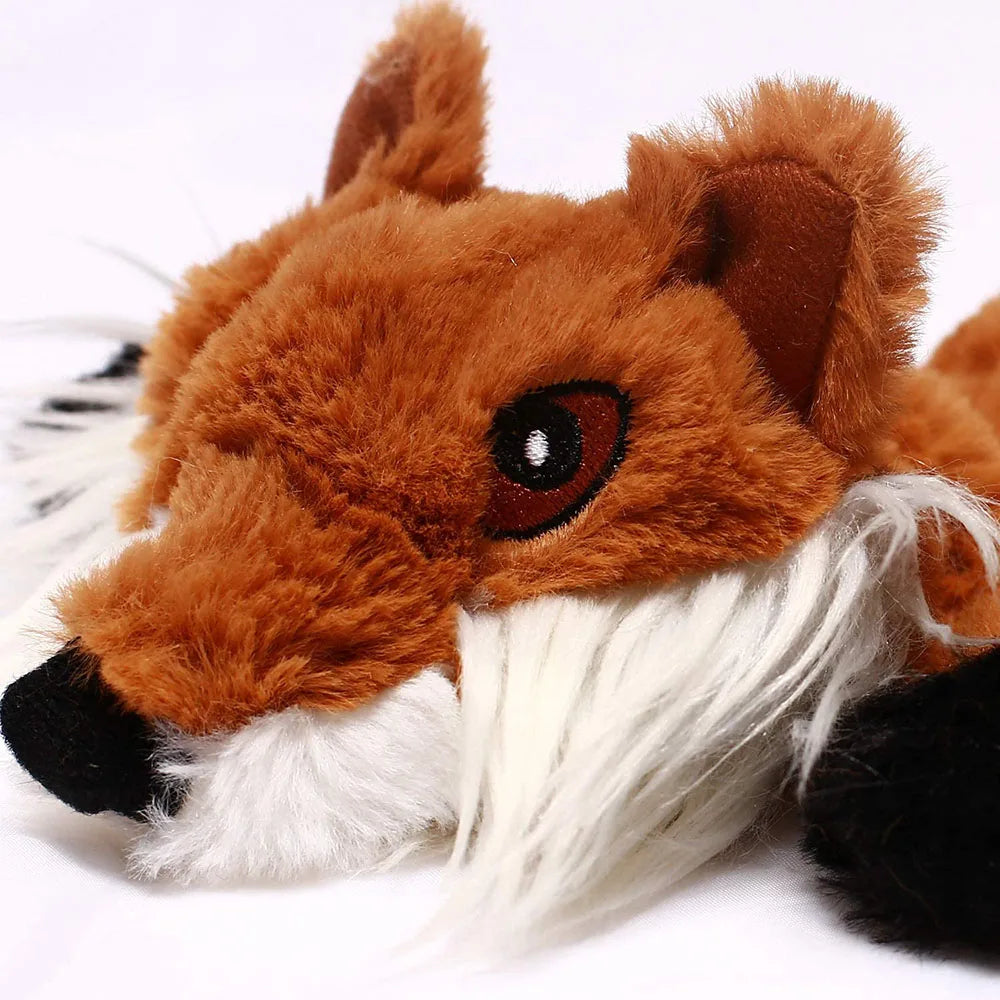 Jouet pour chien amusant en peluche sans rembourrage, avec couineur, imitant un animal. Peluche résistante et sans rembourrage, jouet à mâcher pour chien, jouet à froisser pour animaux de compagnie.