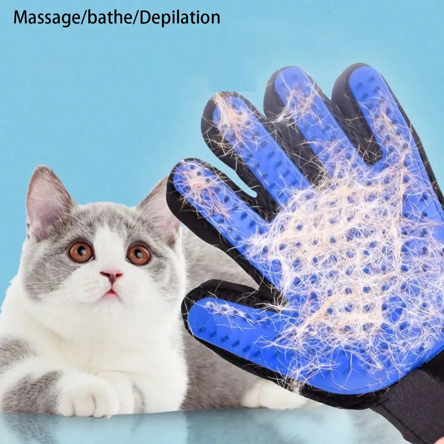 1pcs Pet Grooming Glove Brush For Dogs And Cats Fur And Hair Removal Mitt（Left or right hand）
