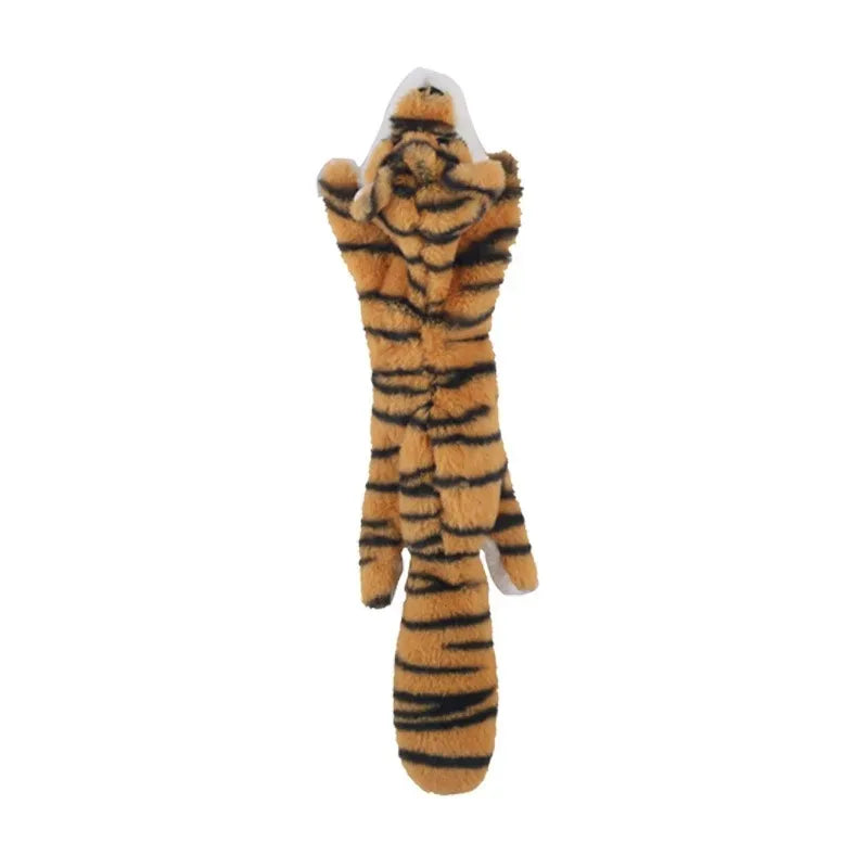 Jouet pour chien amusant en peluche sans rembourrage, avec couineur, imitant un animal. Peluche résistante et sans rembourrage, jouet à mâcher pour chien, jouet à froisser pour animaux de compagnie.