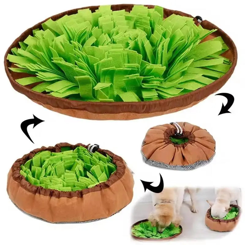 Tapis de fouille NewPet pour chiens, jeu d'alimentation interactif anti-ennui, encourage les instincts de recherche de nourriture naturels pour chats et chiens, utilisable en voyage dans les gamelles