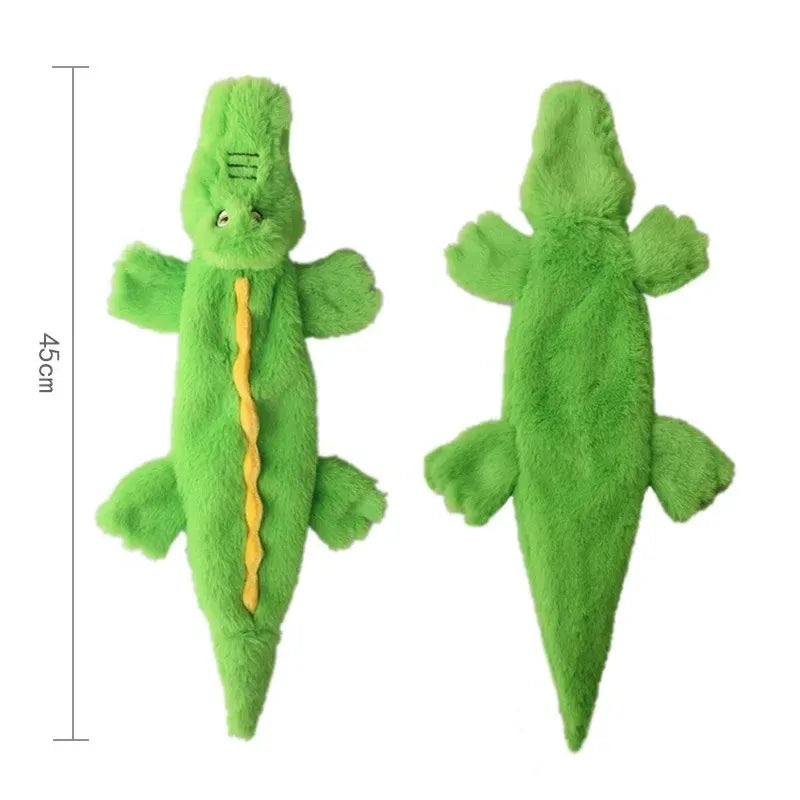 Jouet pour chien amusant en peluche sans rembourrage, avec couineur, imitant un animal. Peluche résistante et sans rembourrage, jouet à mâcher pour chien, jouet à froisser pour animaux de compagnie.