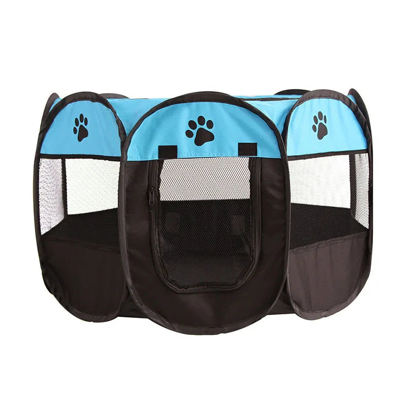 Cages pliables pour chats et chiens, cages pour chats et chiens, salles de mise bas, animaux de compagnie, cages octogonales, clôtures respirantes, tentes, résistantes aux griffes
