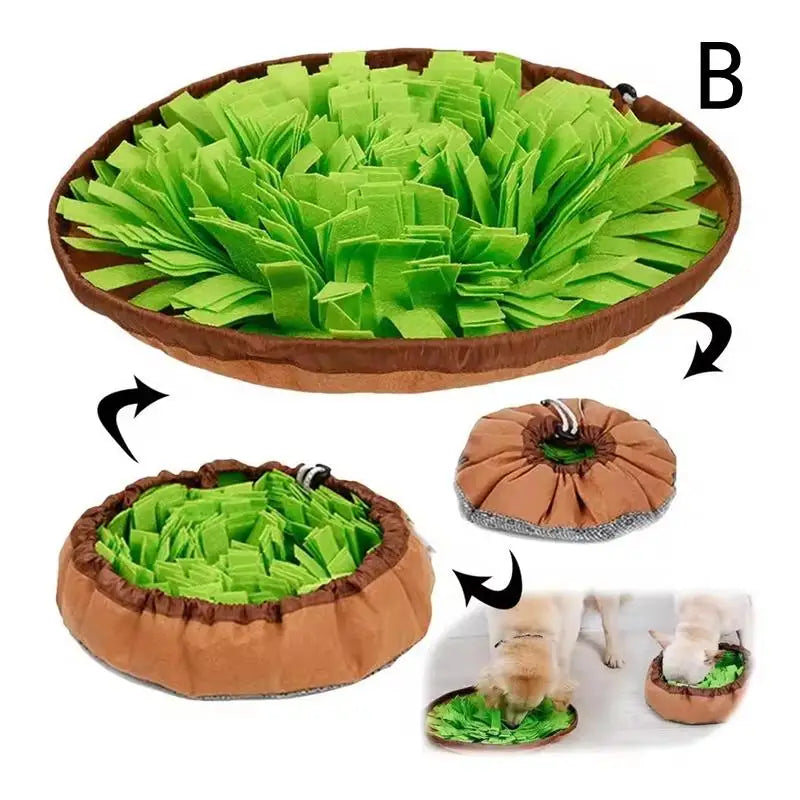 Tapis de fouille NewPet pour chiens, jeu d'alimentation interactif anti-ennui, encourage les instincts de recherche de nourriture naturels pour chats et chiens, utilisable en voyage dans les gamelles