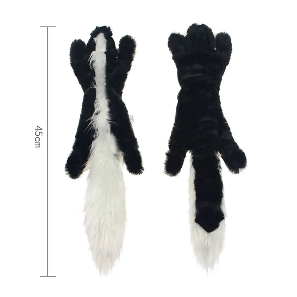 Jouet pour chien amusant en peluche sans rembourrage, avec couineur, imitant un animal. Peluche résistante et sans rembourrage, jouet à mâcher pour chien, jouet à froisser pour animaux de compagnie.
