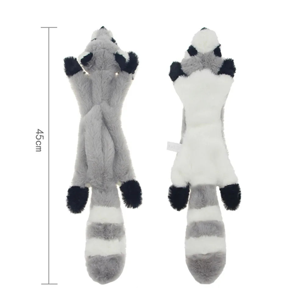 Jouet pour chien amusant en peluche sans rembourrage, avec couineur, imitant un animal. Peluche résistante et sans rembourrage, jouet à mâcher pour chien, jouet à froisser pour animaux de compagnie.