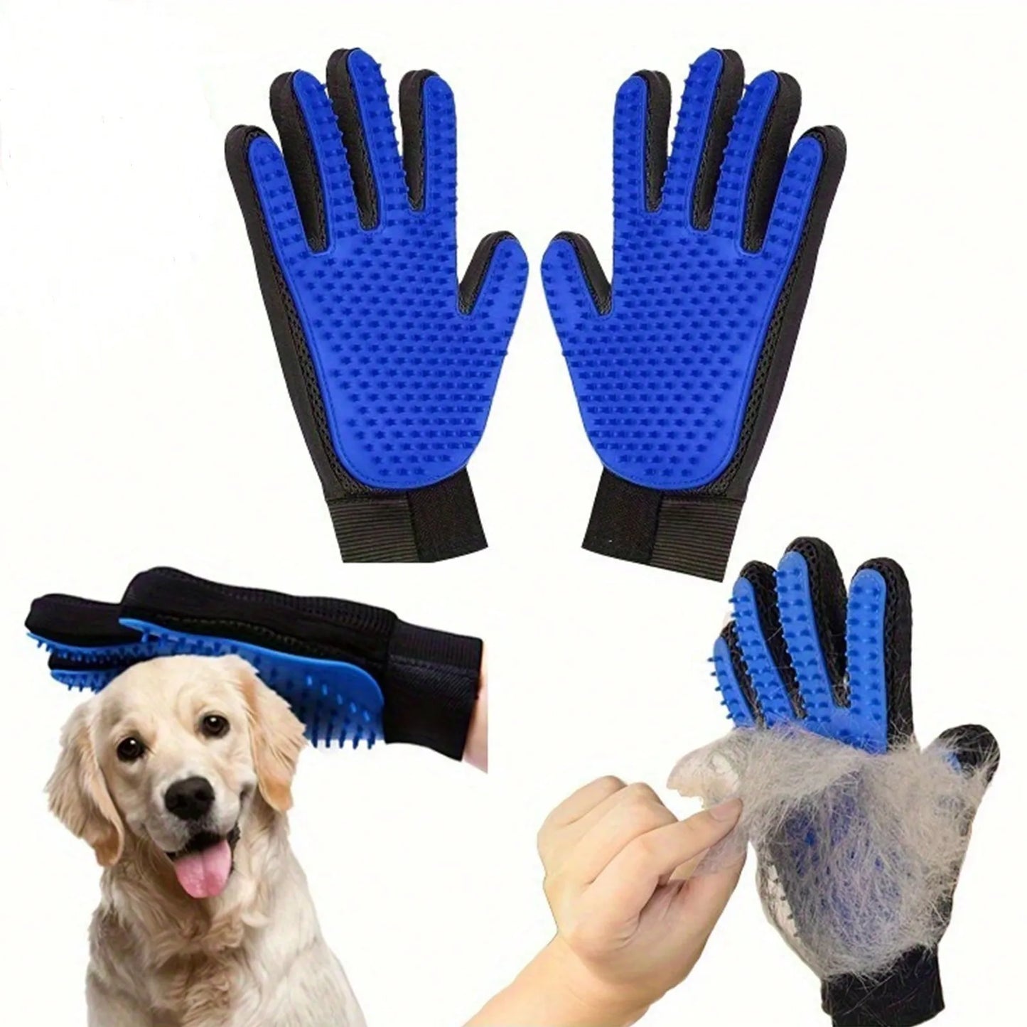 1pcs Pet Grooming Glove Brush For Dogs And Cats Fur And Hair Removal Mitt（Left or right hand）