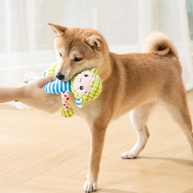 Peluche pour animaux de compagnie (chat et chien), jouet puzzle interactif résistant aux morsures, jouet à mâcher pour le nettoyage des dents, accessoires pour animaux