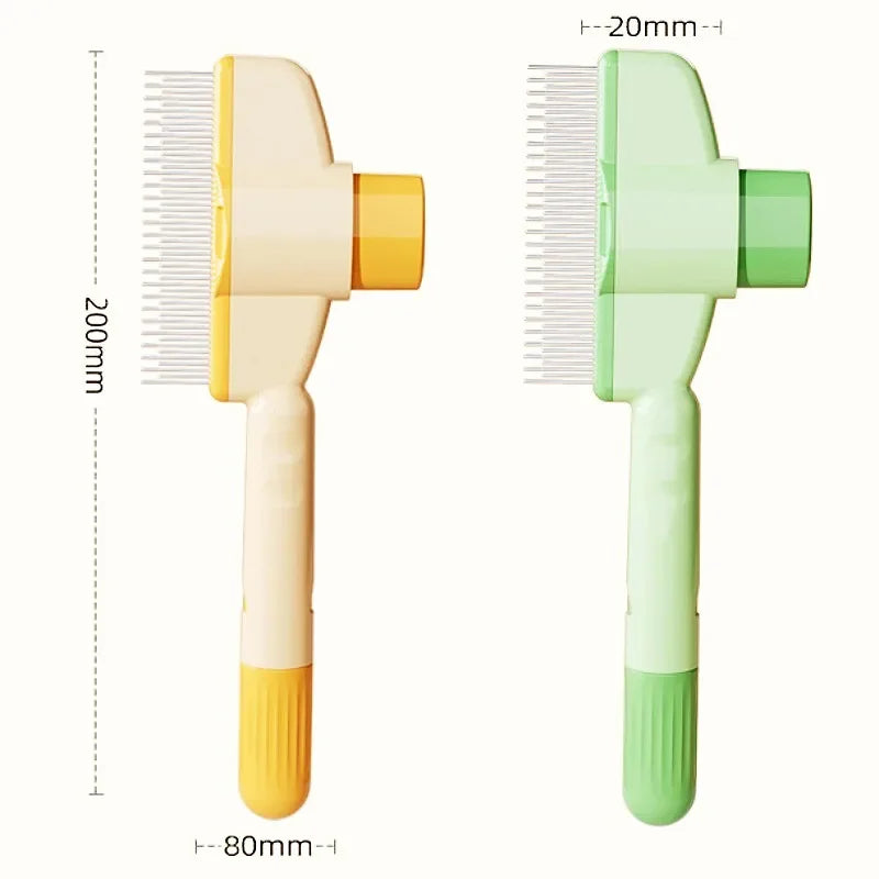 Chien peigne Éliminateur de poils d'animaux 1 Button Chiens brosse autonettoyants peigne pour chien peigne brosse pour animaux de compagnie chien et chat