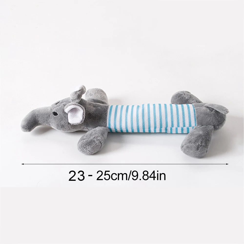 Jouet pour chien amusant en peluche sans rembourrage, avec couineur, imitant un animal. Peluche résistante et sans rembourrage, jouet à mâcher pour chien, jouet à froisser pour animaux de compagnie.
