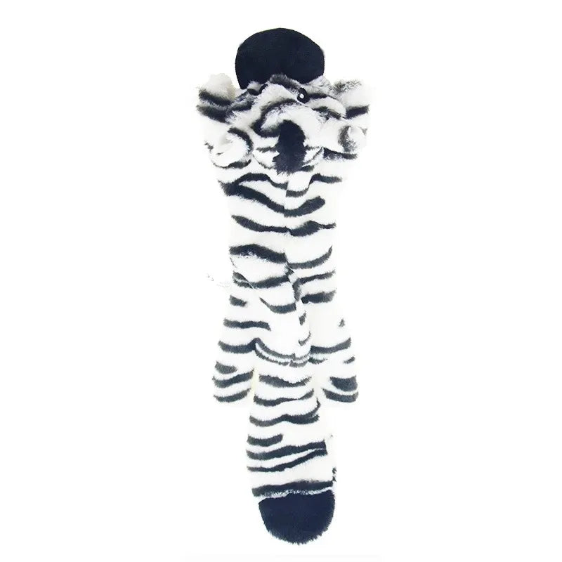 Jouet pour chien amusant en peluche sans rembourrage, avec couineur, imitant un animal. Peluche résistante et sans rembourrage, jouet à mâcher pour chien, jouet à froisser pour animaux de compagnie.
