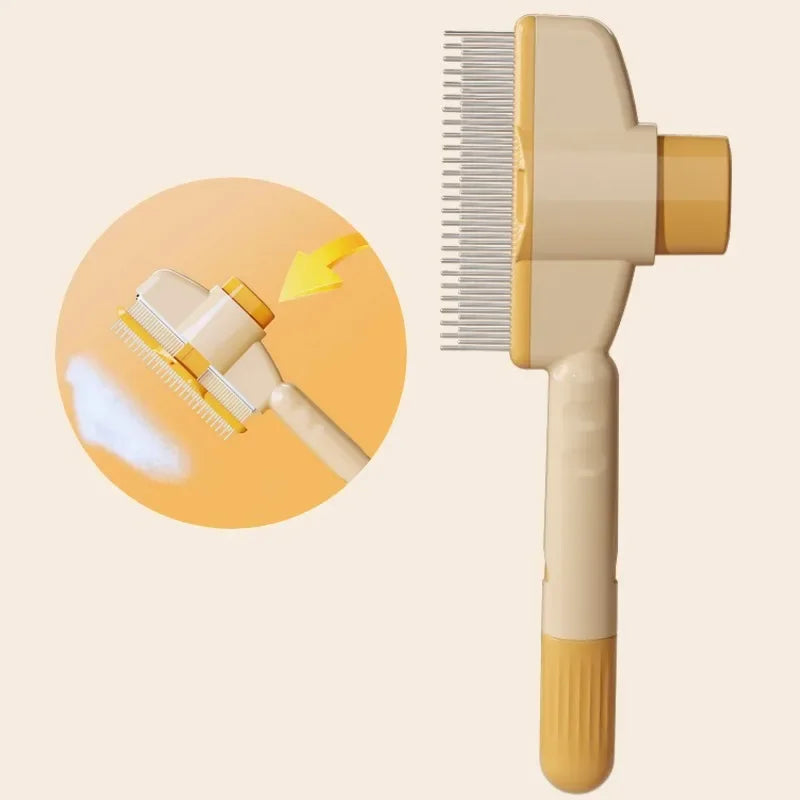 Chien peigne Éliminateur de poils d'animaux 1 Button Chiens brosse autonettoyants peigne pour chien peigne brosse pour animaux de compagnie chien et chat
