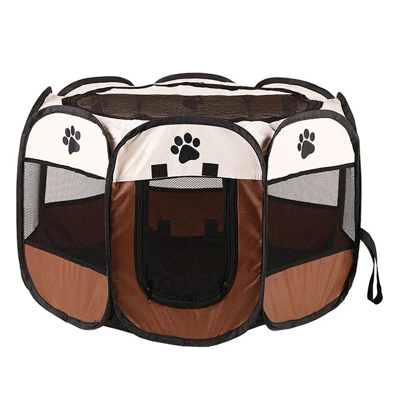 Cages pliables pour chats et chiens, cages pour chats et chiens, salles de mise bas, animaux de compagnie, cages octogonales, clôtures respirantes, tentes, résistantes aux griffes