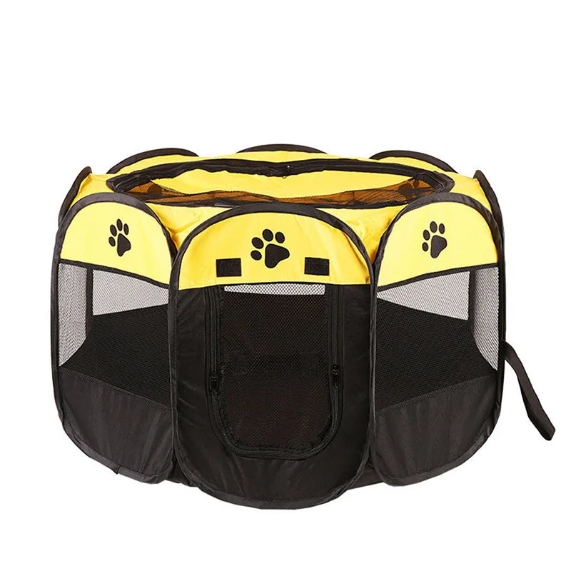 Cages pliables pour chats et chiens, cages pour chats et chiens, salles de mise bas, animaux de compagnie, cages octogonales, clôtures respirantes, tentes, résistantes aux griffes