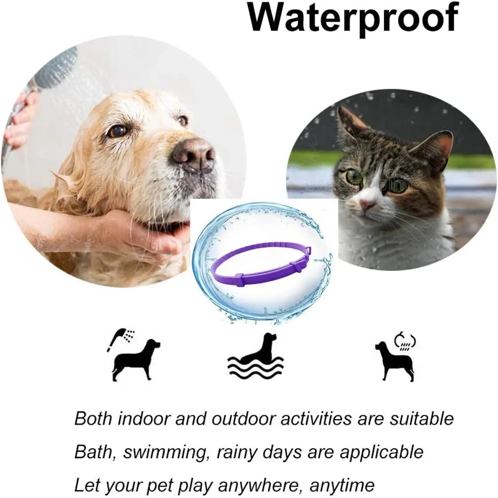 StopStress™ – Collier Apaisant Anti-Anxiété pour Chien & Chat (Effet Naturel Rapide)