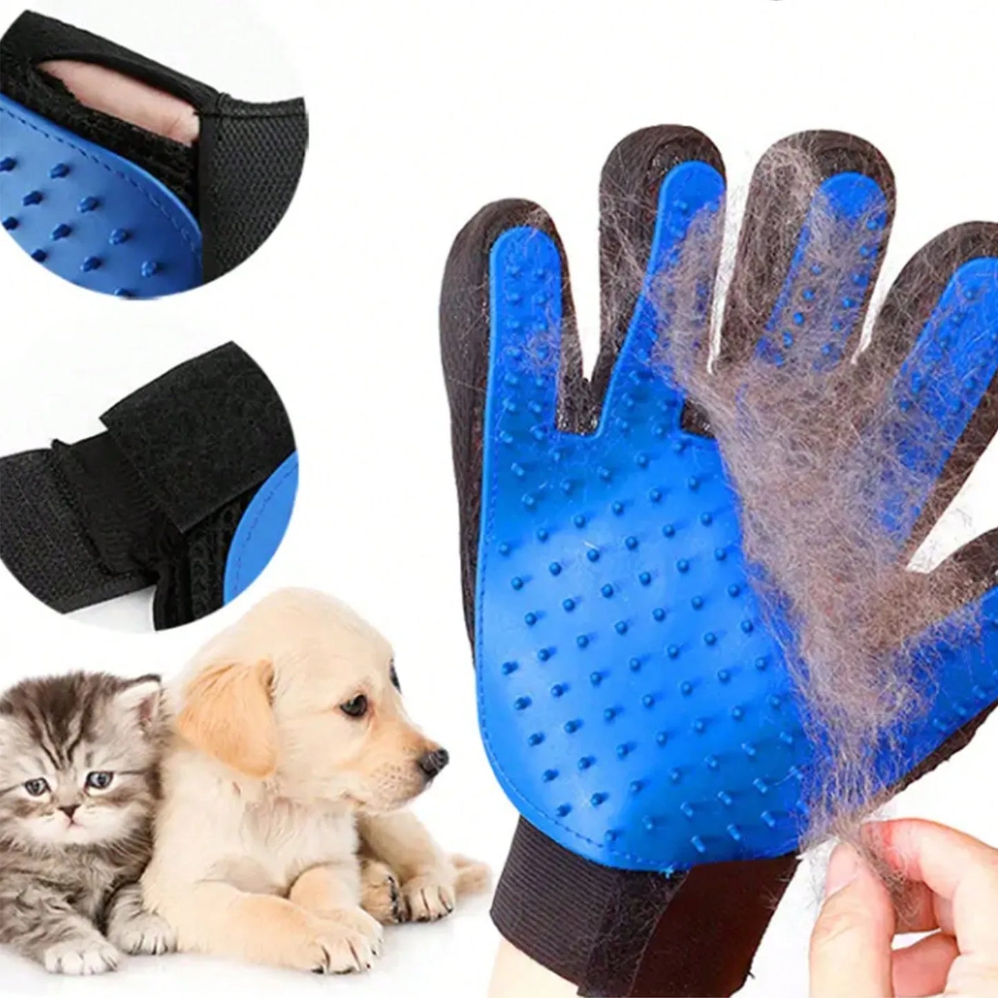 1pcs Pet Grooming Glove Brush For Dogs And Cats Fur And Hair Removal Mitt（Left or right hand）