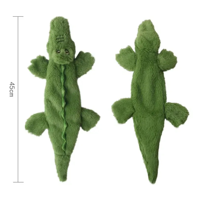 Jouet pour chien amusant en peluche sans rembourrage, avec couineur, imitant un animal. Peluche résistante et sans rembourrage, jouet à mâcher pour chien, jouet à froisser pour animaux de compagnie.