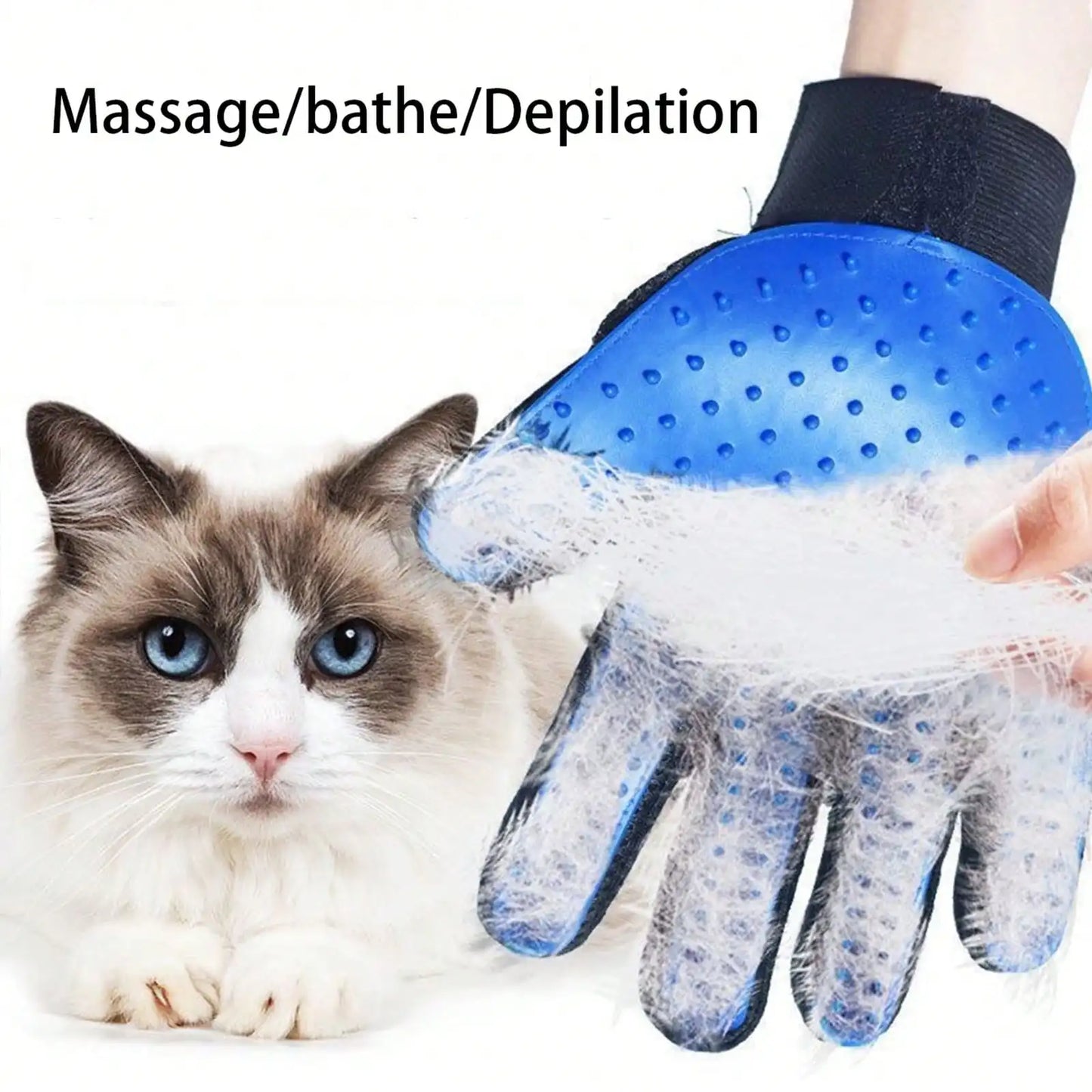 1pcs Pet Grooming Glove Brush For Dogs And Cats Fur And Hair Removal Mitt（Left or right hand）