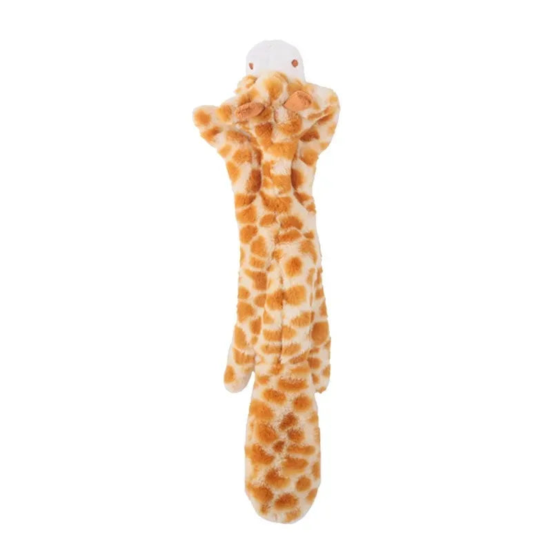 Jouet pour chien amusant en peluche sans rembourrage, avec couineur, imitant un animal. Peluche résistante et sans rembourrage, jouet à mâcher pour chien, jouet à froisser pour animaux de compagnie.