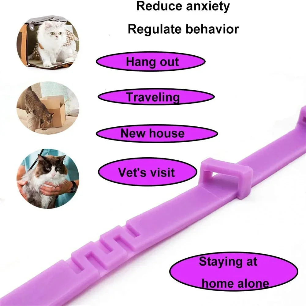 StopStress™ – Collier Apaisant Anti-Anxiété pour Chien & Chat (Effet Naturel Rapide)