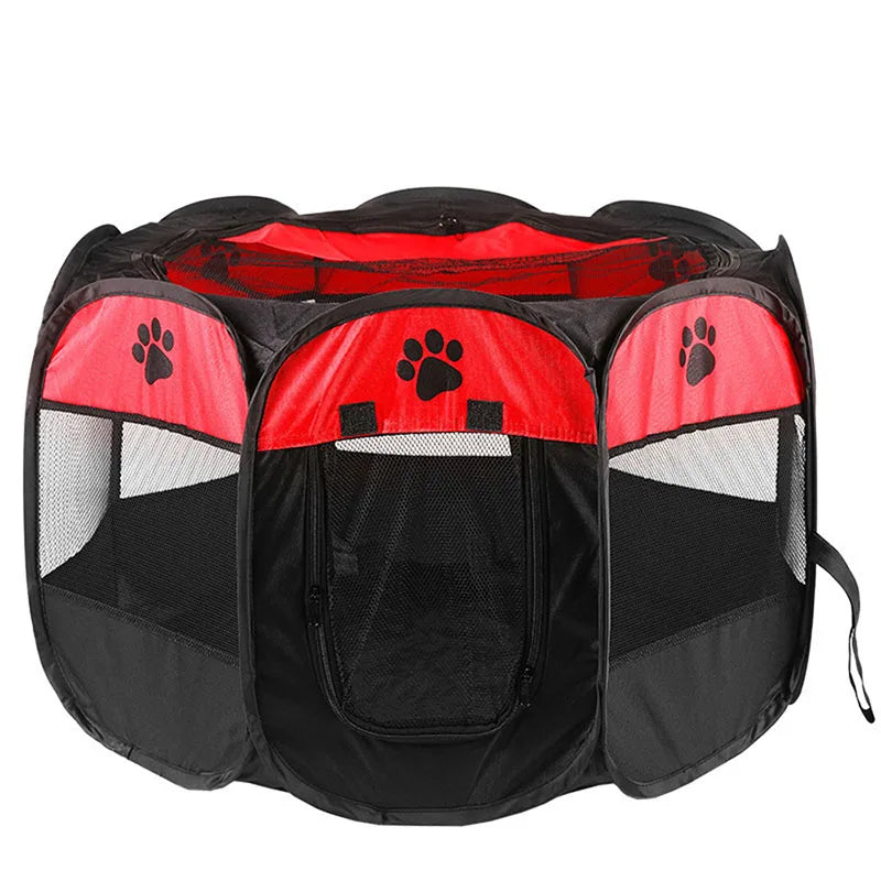 Cages pliables pour chats et chiens, cages pour chats et chiens, salles de mise bas, animaux de compagnie, cages octogonales, clôtures respirantes, tentes, résistantes aux griffes