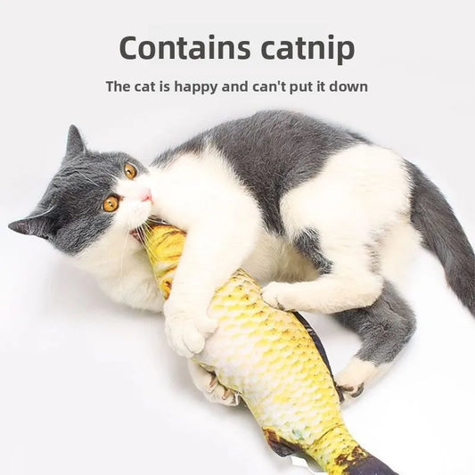 jouet poisson interactif pour chat| happypawsclub